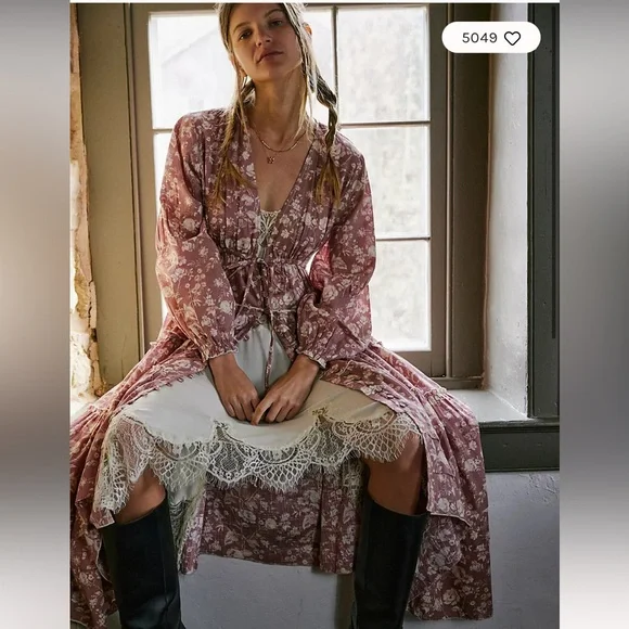 Free People Pappiet Midi Dress - Picture 3 of 13